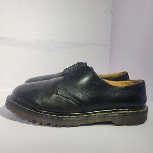 VTG Dr Martens 1461 Men's Size 11 Black Leather Oxford Shoes Made In England